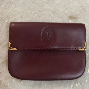 Authentic Cartier Bordeaux wallet/clutch.